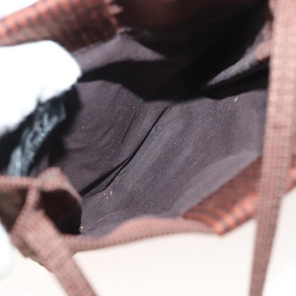 Authentic HERMES Her Line Shoulder Bag Canvas Brown - Picture 3 of 16